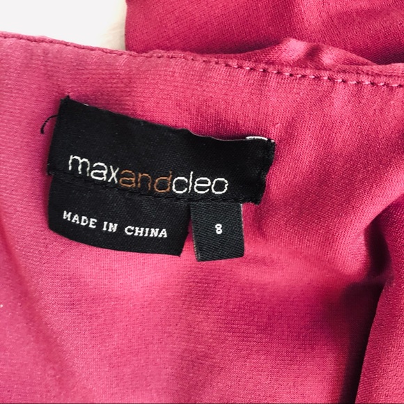 Max and Cleo Pink Sleeveless Ruffled Scoop Neck Dress - Picture 8 of 8